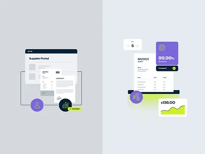 SpendConsole — Illustrations animation automation b2b consulting features illustration invoicing platform saas website