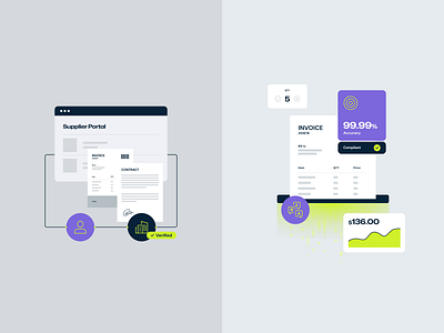 SpendConsole — Illustrations animation automation b2b consulting features illustration invoicing platform saas website