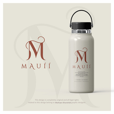"Mauíí" miniam logo design elegant graphic design logo minimal