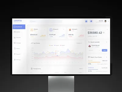 Modern Crypto Dashboard for Traders & Businesses branding business clean crypto business crypto dasbaord design crypto dashboard crypto management cryptocurrency dashboard design dashboard ui dribble best shot minimal modern dashboard netro netrosystems trending dashboard uiux