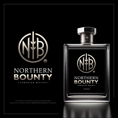 "Northern Bounty" canadian whisky luxury logo design canadian elegant graphic design logo logo design luxury minimal vector whiskey