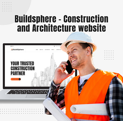 Buildsphere - Construction and Architecture website architecture template building contractor design business website template construction construction website engineering website figma website design modern company website real estate ui kit realestate webdesign