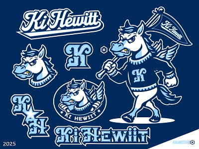 Ki HEWITT Pegasus mascot for clients baseball basketball branding design gaming horselgo horsemascot illustration logo logopackdesign mascot packlogo pegasus pegasusmascot pegasusulogo sport