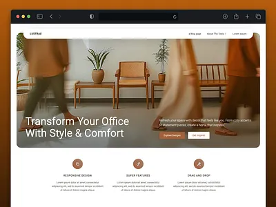 Hero Section UI – Minimal, Warm & Professional web layout