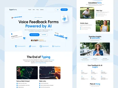Superforms Landing Page V2 app design design figma graphic design landing page design superform website design ui ui design ui ux design ux website design website ui design website ux design