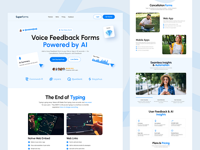 Superforms Landing Page V2 app design design figma graphic design landing page design superform website design ui ui design ui ux design ux website design website ui design website ux design