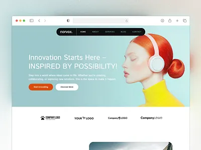 Bold Hero Section with Editorial Vibes editorial web layout