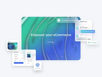 Fintech User Flow Design 3d animation banking card chatbot design finance fintech modern payment prototyping ui web design website