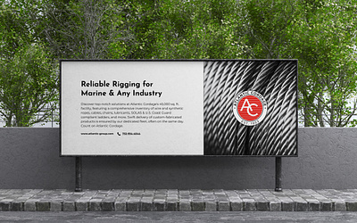 Atlantic Cordage - Street Ad ad atlantic cordage branding design logo logo design marine mobile rigging rope street ad web