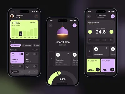 Smart Home App | Home Automation | App Design | Mobile App app design app interface application design control home home automation home management home station mobile mobile app design mobile application design mobile design mobile interface product design remote control smart devices smart home app smart house smart living smart thermostat ui ux