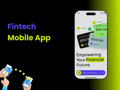 Fintech Mobile App | UI Design app design app development figma fintech app design fintech mobile app mobile banking app photoshop product design uiux