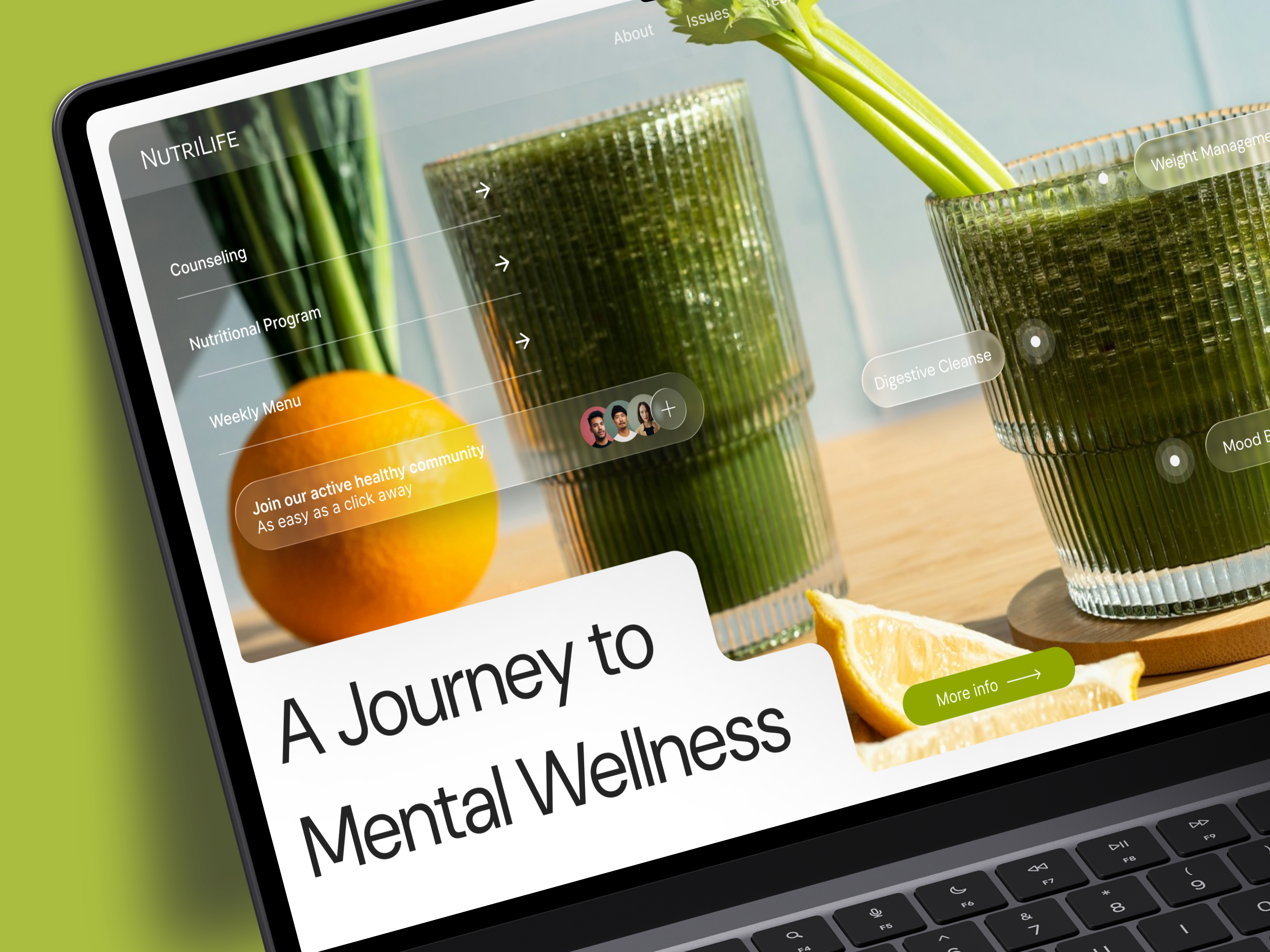 Example of Healthy Nutrition Website 🥗