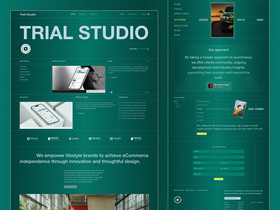Agency Landing Page Design | Trail Studio agency agencywebsite creativeagency digitalagency figmadesign landingpage trailstudio uidesign uiux webdesign websiteconcept websitedesign