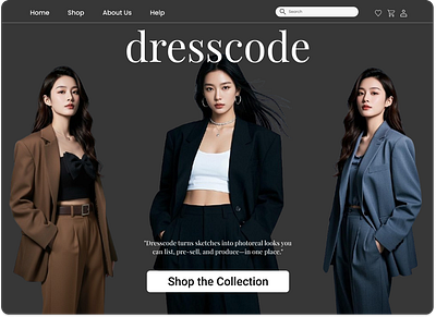 Dresscode – Modern Fashion Store UI Design moderndesign