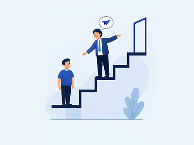 Mentorship & Growth Illustration branding daily ui design inspo graphic design illustration interaction design ui ux design vector