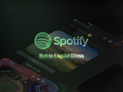 Spotify — Liquid Glass Redesign Concept designconcept designexploration figma liquidglass musicapp productdesign spotify spotifyredesign uidesign uxdesign