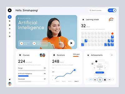 Skillverse Course Learning - Modern Minimal Design for Education clarity clean course creative dashboard design education elegant element focus learning minimalist modern platform professional smart ui uidesign uiux ux