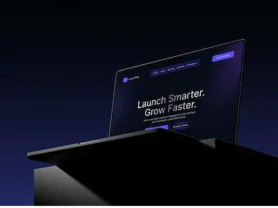 LaunchPad – SaaS Landing Page Design design figma ui ux web designer websitedesigner