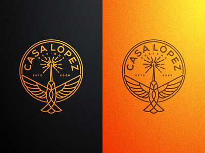 Casa Lopez Logo Approved artwork badge bird brand identity cut design engrave graphic design hummingbird illustration laser line art logo logos monoline