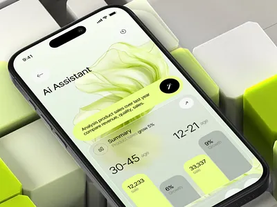 Cogno | FinTech/Analytics App | UI UX | ai tool analytics app application fintech modern ui product design saas ui