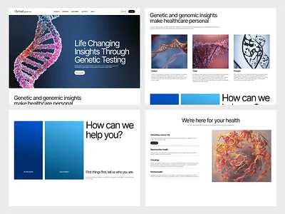 Health Care Website Design app design bio bio tech clean design dna genetic engineer genomic graphic design health care health insurance medical minimal rna ui ui designer ui ux design