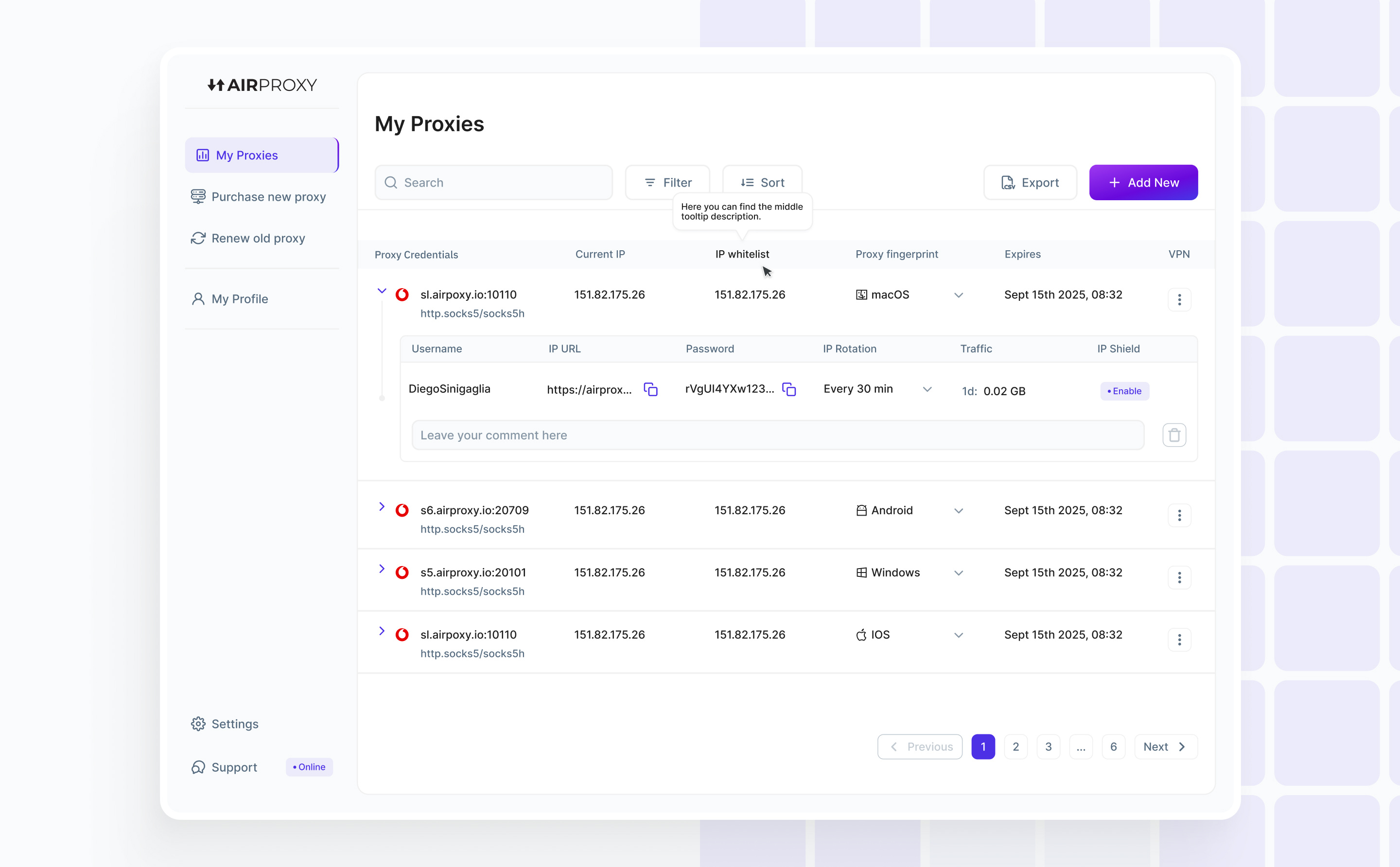 SaaS Dashboard | Table Redesign b2b b2c big table buttons charts dashboard fields library menu pages proxy redesign research saas saas table table table design wireframes