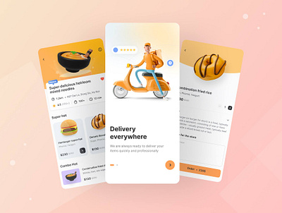 Food Delivary App Ui Deisgn delivery app food app food app interface meal app design mobile app reasturant app design