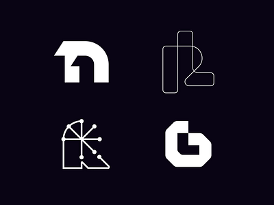 Lettermarks and monograms brand branding design elegant graphic design letter lettermark logo logo design logo designer logodesign logodesigner logotype minimalism minimalistic modern monogram