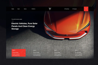 Tesla website redesign auto website car concept design interaction design landing page tesla ui ui design web design website