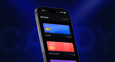 Cardy — Digital Card Management & Payment Solution card management mobile design product design ui uiux