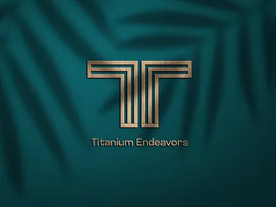 Titanium Endeavors Logo branding elevatore graphic design green illustration logo titanium