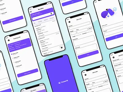 Mobile App CRM for Logistics company crm logistics mobileapp ui