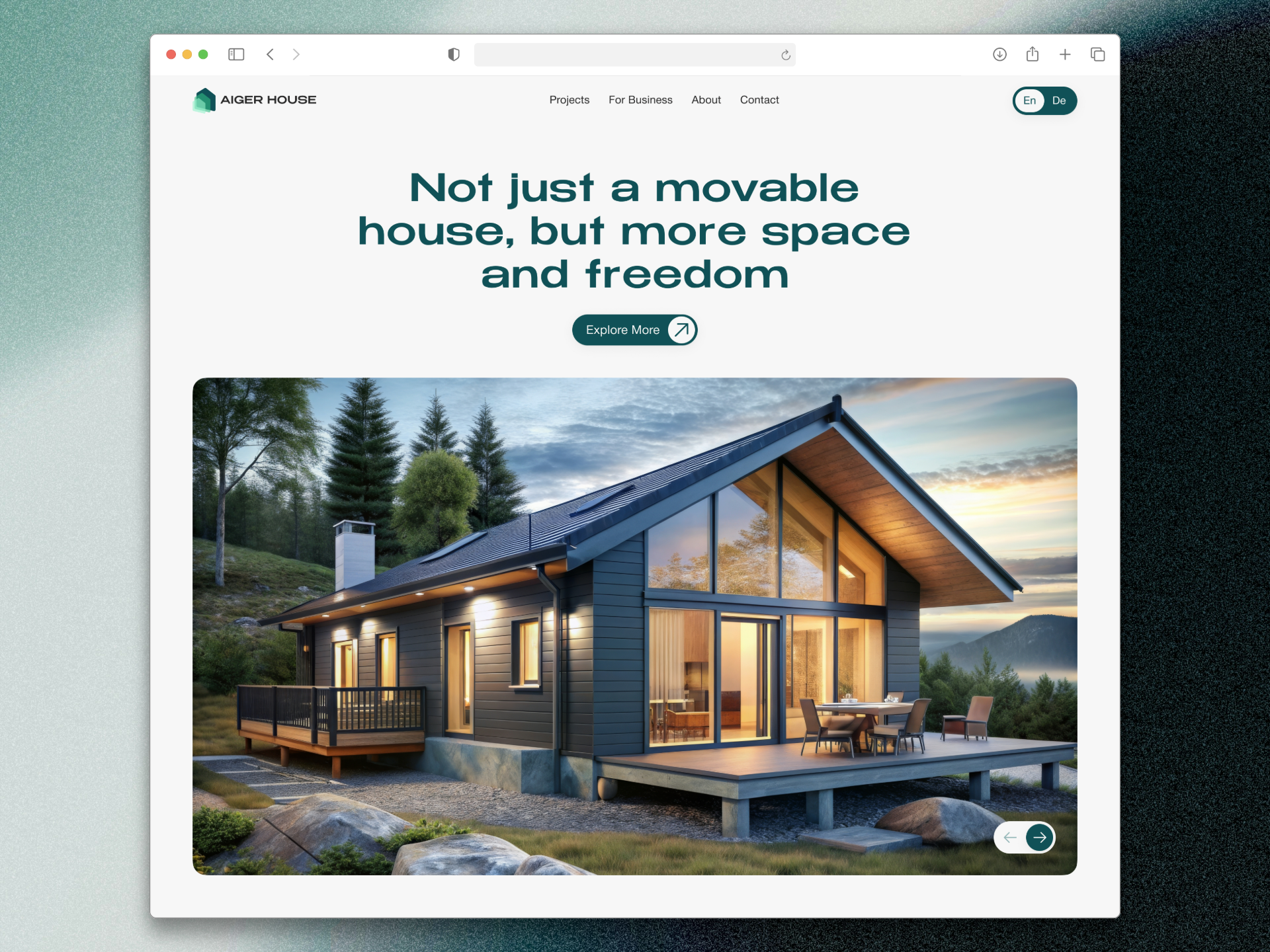 Example of Corporate Website Design Service