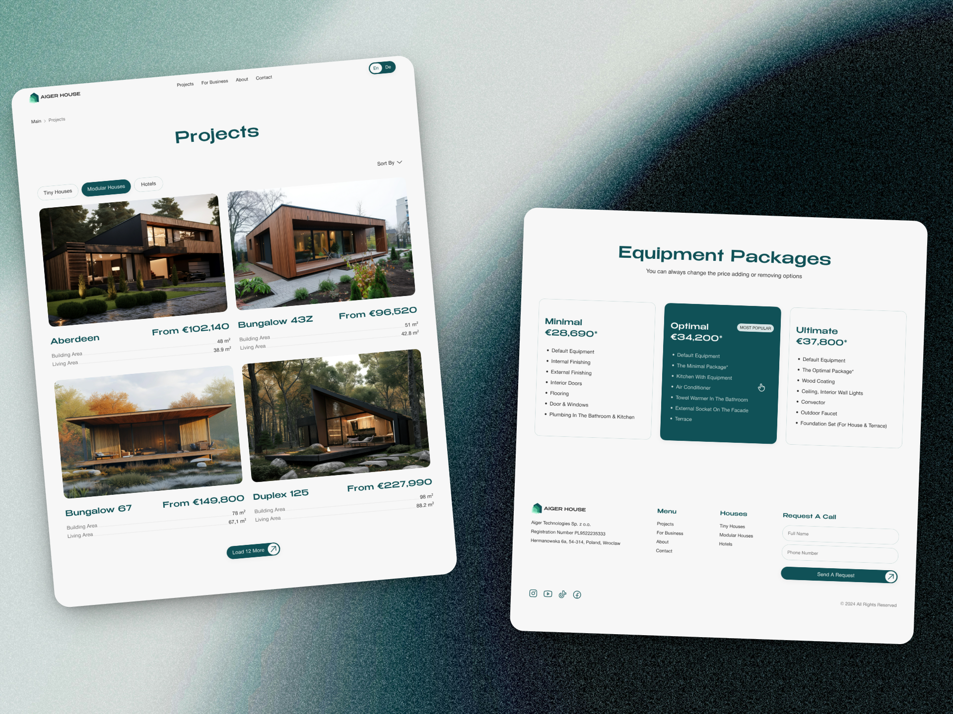 Example of Corporate Website Design Service