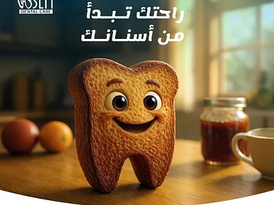 Comfort Starts with Your Teeth | Dental Ad by Marklinica 3d animation graphic design o social media