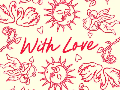 With Love Wine - Illustrations art branding design digital graphic design illustration illustrator logo packaging stampdesign stampillustrations winebranding wineillustrations winelabel winelabeldesign