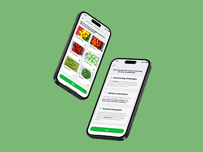 A clean interface for clean eating 🌿 Food App UI foodapp graphic design ui uiscreen uiux ux