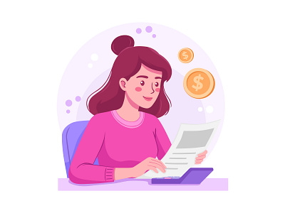 Personal Budgeting & Financial Planning - Versatile Vector Art accounting banking branding budgeting character design control digital banking finance financial planning fintech flat illustration illustration literacy modern money management personal finance savings taxation vector vector art