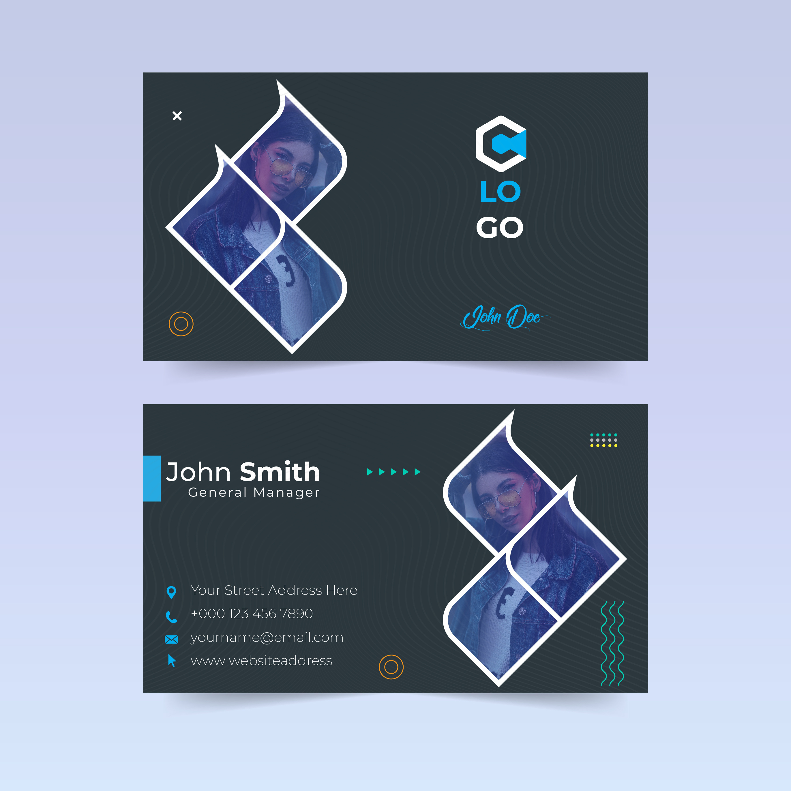 Modern Business Card Template business card business card design card card design