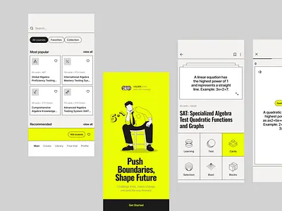 Education app interaction app app design application clean design edu app education education app illustration ios ios app learning mobile mobile app progress ui ux vector