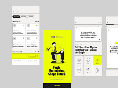Education app interaction app app design application clean design edu app education education app illustration ios ios app learning mobile mobile app progress ui ux vector