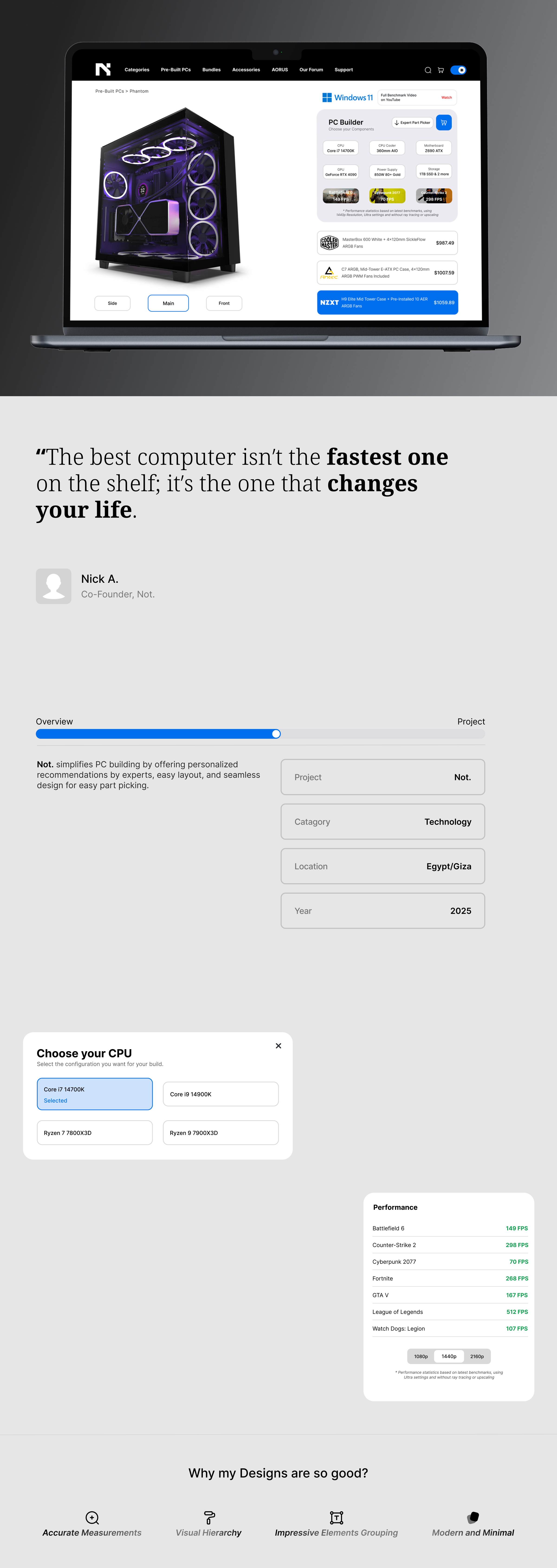 Not. - A Gaming Computer Shop computer shop figma gaming landing page ui ux web design