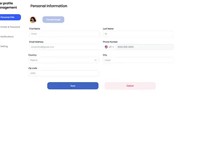 User Profile dailyui 006 f figma