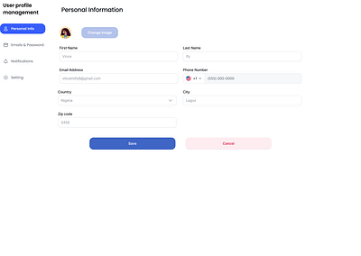 User Profile dailyui 006 f figma