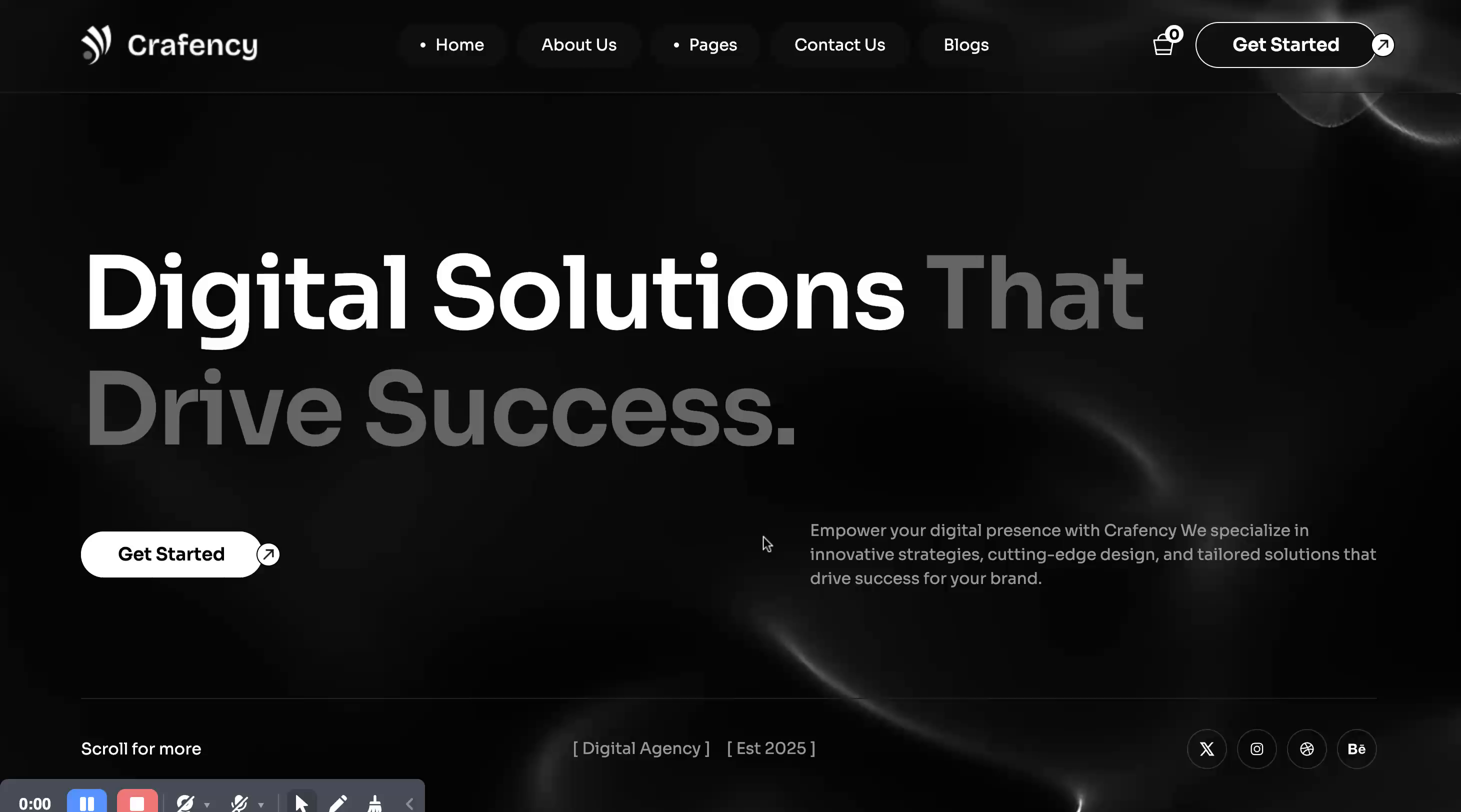 Example of Webflow Design & Development