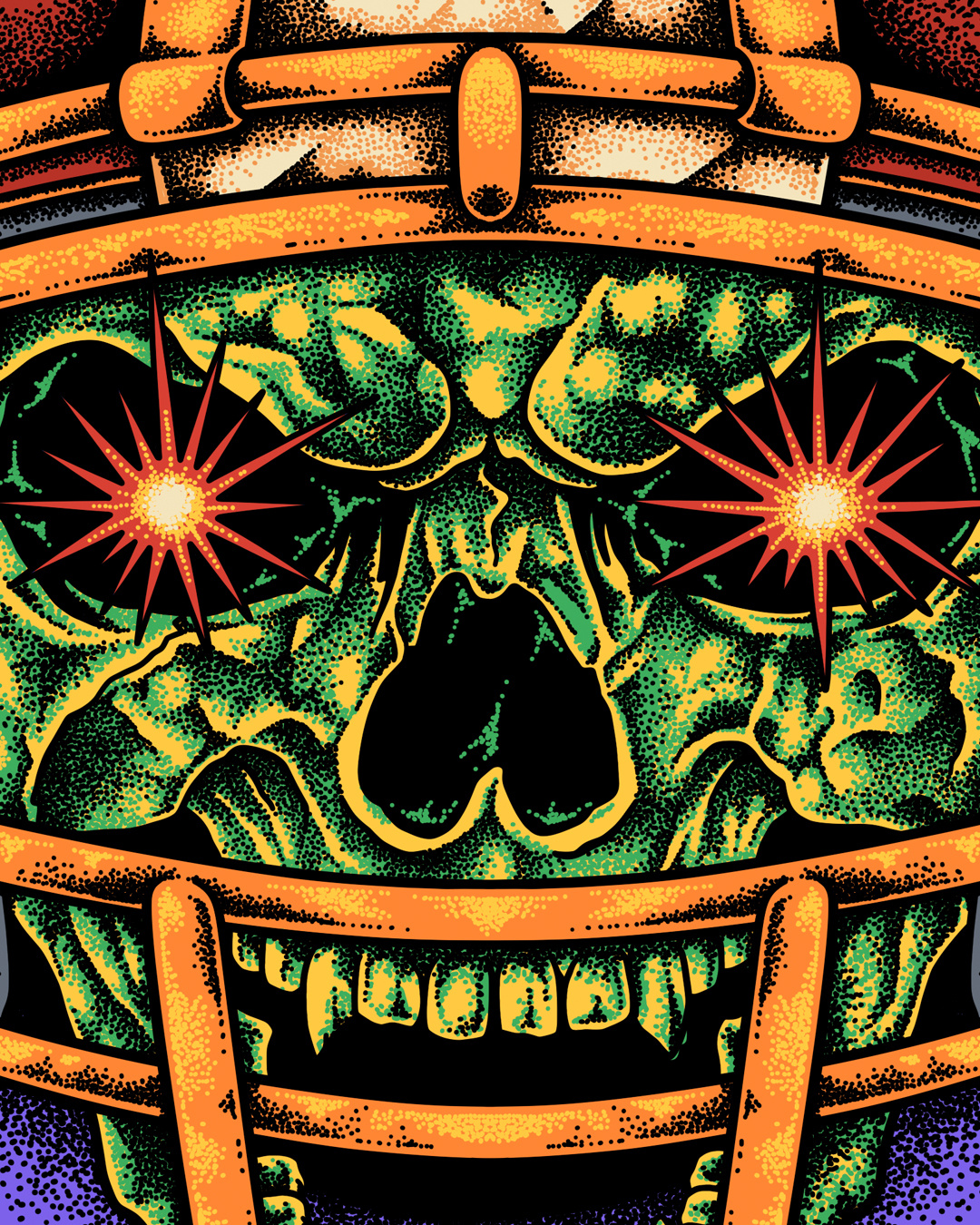 Dead Player 2d art american football apparel clothing design graphic design illustration nfl print art sale skull t shirt