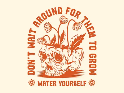 WATER YOURSELF art design graphic design illustration tshirt