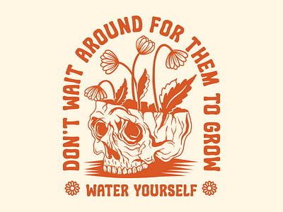 WATER YOURSELF art design graphic design illustration tshirt