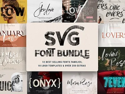 Creative SVG Font Bundle bold branding creative creative svg font bundle design elegant fashion font font bundle modern retro serif svg svg font svg fonts vintage
