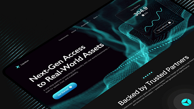 Designing the Future of Real-World Assets in Web3 cryptodesign darkdesign darkmode defi defidesign dribble fintechdesign landingpage landings productdesign topdesign topranking ui uidesign uiux ux web web3 webdesign website